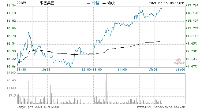 东岳集团大涨逾13%有望再创新高价